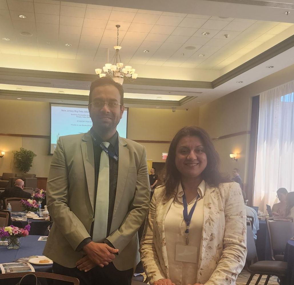Sajid Hussain attending a New Jersey Big Data Alliance event